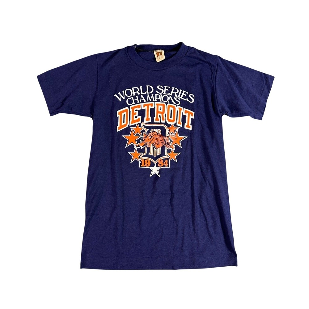 Vintage 1984 Detroit Tigers World Series Champions Single Stitch T Shirt Small